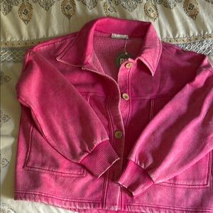Zenana Button Up Fleece